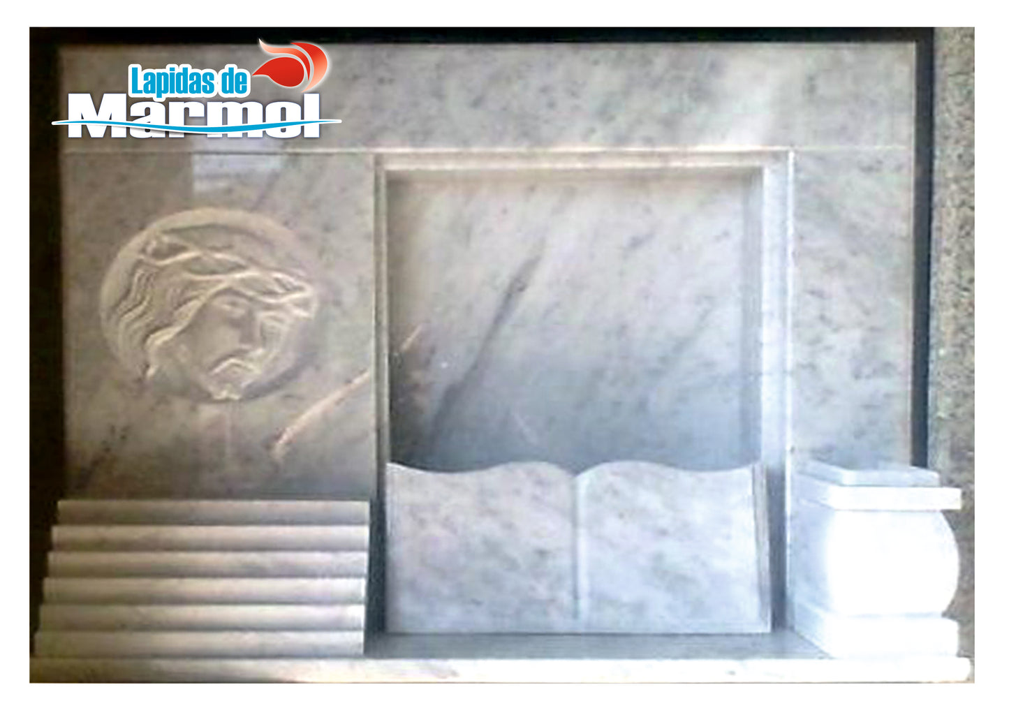 Lapida de Marmol Con Tallado